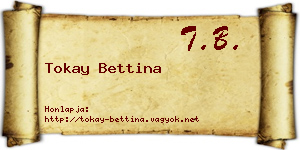 Tokay Bettina névjegykártya