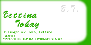 bettina tokay business card